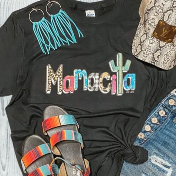 MAMACITA Handmade Cactus Graphic Tee - Picture 6 of 6